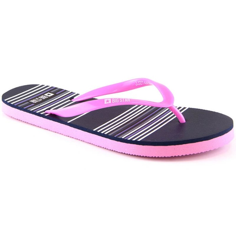 Flache Flip-Flops Big Star W JJ274A352 rosa