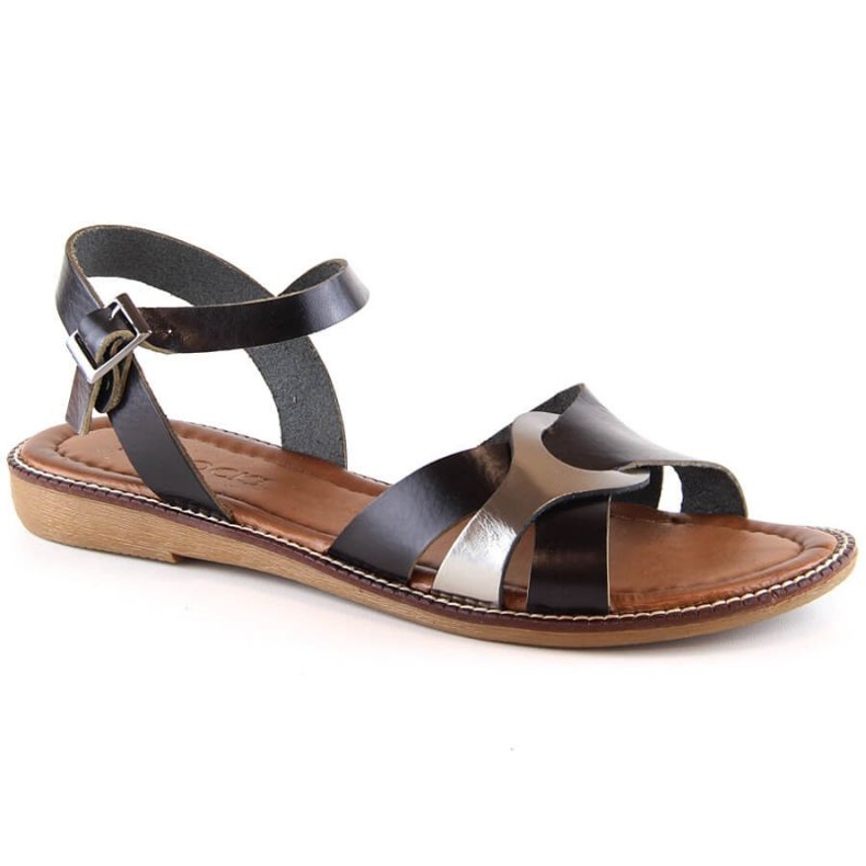 Flache Sandalen Potocki W RS64012 schwarz