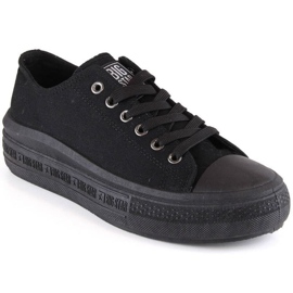 Sneakers auf der Plattform Big Star W INT1874A schwarz