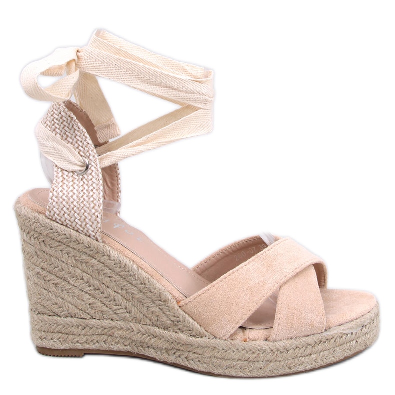 BM Ronny Beige Keil-Espadrilles