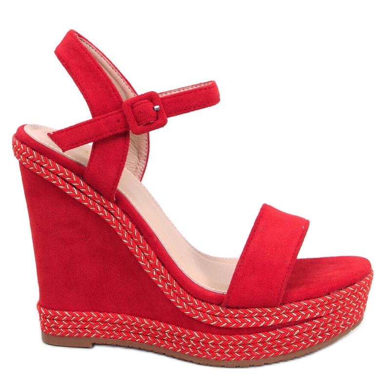 BM Wexler DK.RED Keilsandalen rot