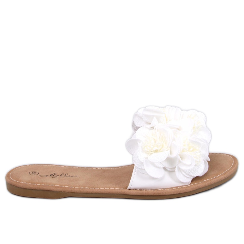 Corey White Blumenpantoffeln weiß