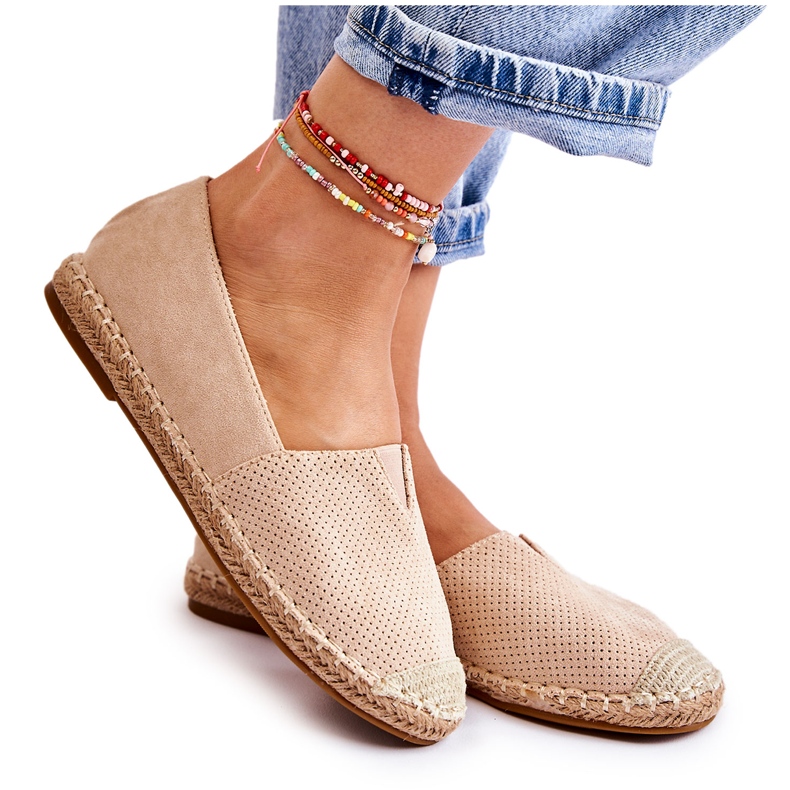 PG1 Espadrilles aus Wildleder zum Hineinschlüpfen für Damen Beige Corry