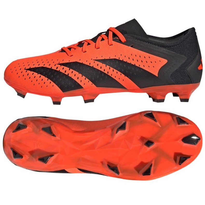 Adidas Predator Accuracy.3 L Fg M GW4601 Fußballschuhe rot orangen und rottöne