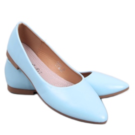 BM Trento Blue Ballerinas mit Lederfußbett blau