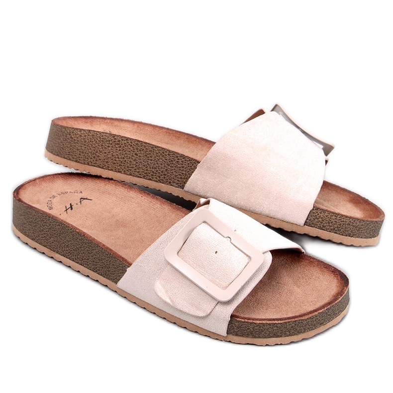 Sandalen mit Schnalle von Darke Beis beige