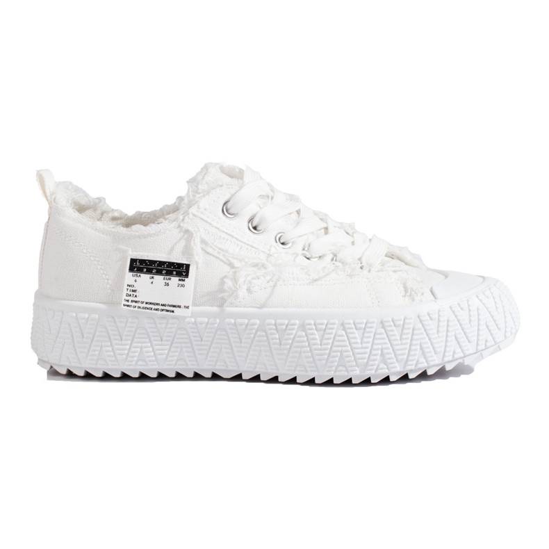 Weiße Plateau-Sneaker von Shelovet