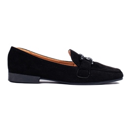 Schwarze Damen-Loafer aus Wildleder von Shelovet