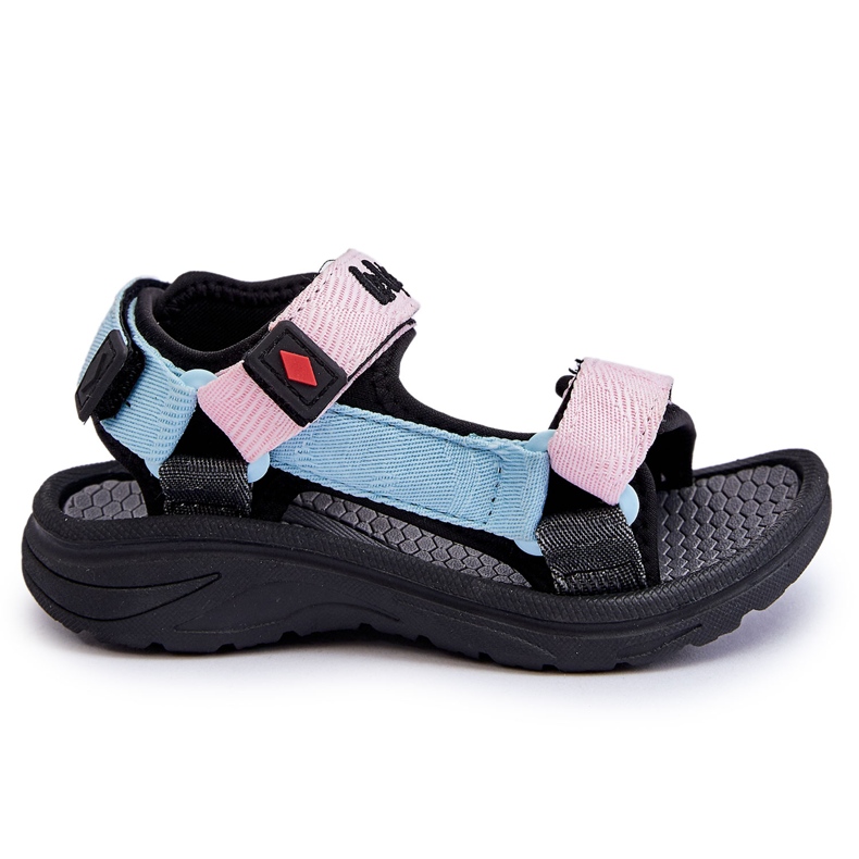 Lee Cooper Kindersandalen LCW-23-34-1687 Blau-Pink rosa