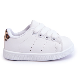 FR1 Kinder-Sportschuhe Leopard Weiß Lanvi