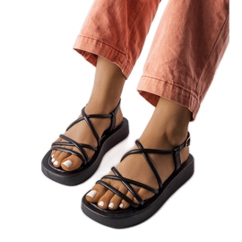 Schwarze Plateausandalen von Brunelle