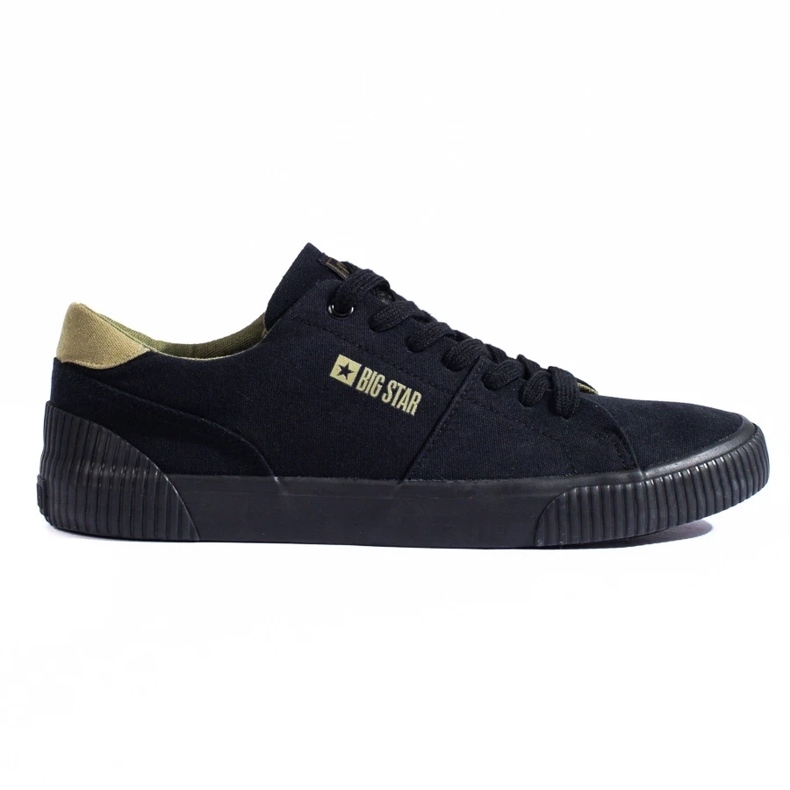Schwarze Herrensneaker Big Star LL174009