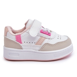 FR1 Klassische Kinder-Sportschuhe in Weiß und Pink Marlin