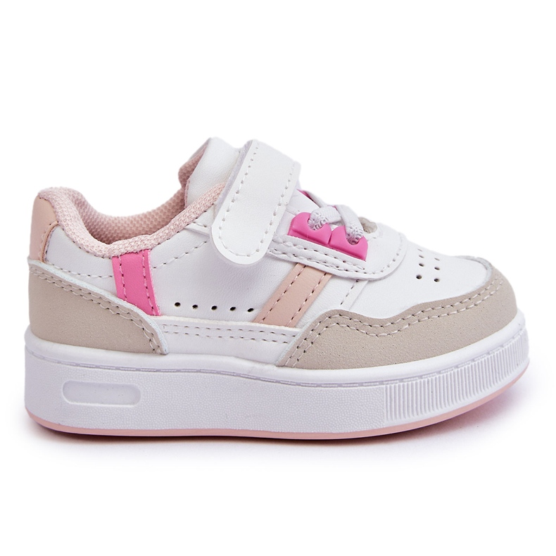 FR1 Klassische Kinder-Sportschuhe in Weiß und Pink Marlin