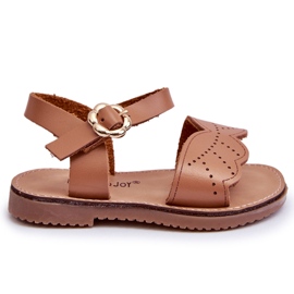 Klassische Izzy Brown Kindersandalen braun