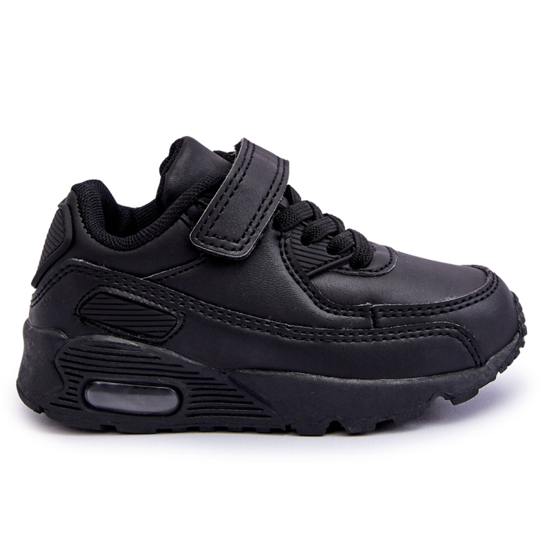 FR1 Kinder-Plateau-Sneaker aus Leder in Schwarz von Lori