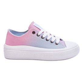Niedrige Plateau-Sneaker Big Star LL274A187 Rosa und Blau