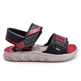 Kindersandalen Grendene Kids JJ385011 Schwarz und Rot