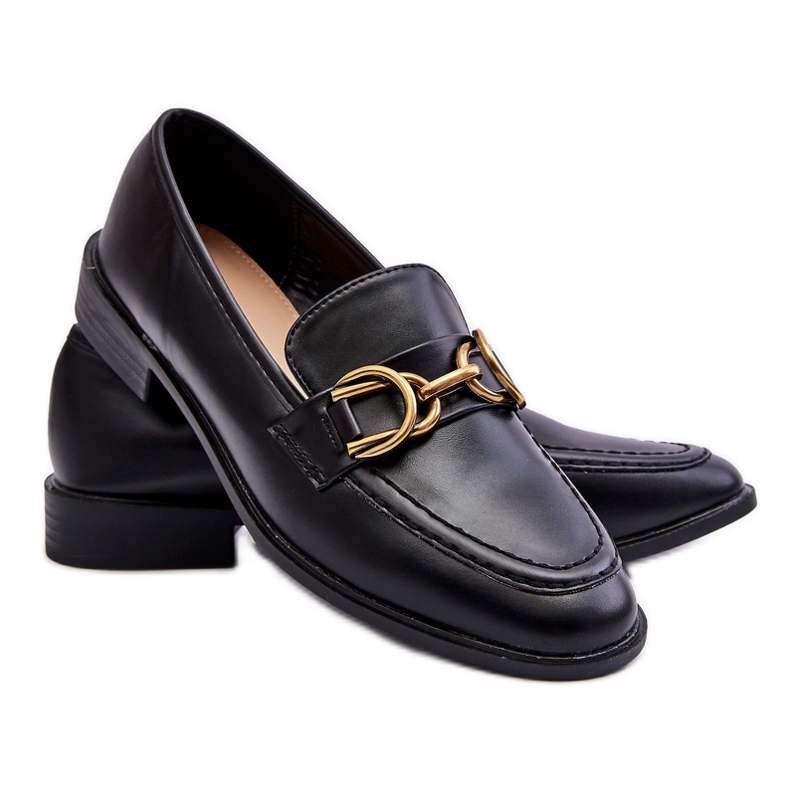 WS1 Klassische Damen-Loafer Schwarz Lorien