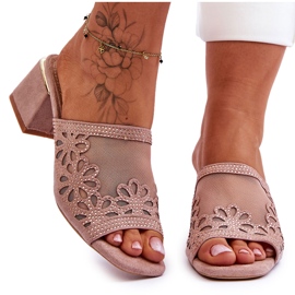 S.Barski Damensere mit Mesh und Zirkons S. Barski KV-612-1 Beige