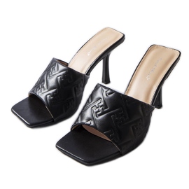 Schwarze, elegante Sandaletten von Cambrina