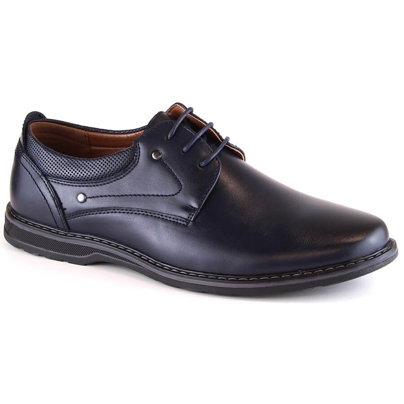 Elegante Herren-Schnürschuhe Marineblau News 4092