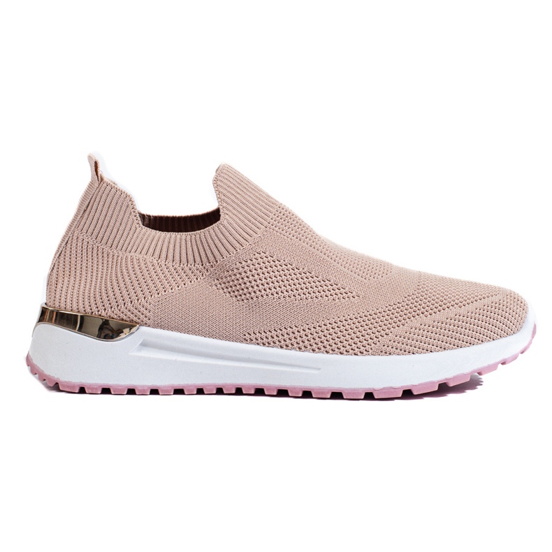 Rosa Slip-on-Sneaker mit Keilabsatz von Shelovet