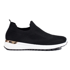 Schwarze Slip-On-Sneaker von Shelovet