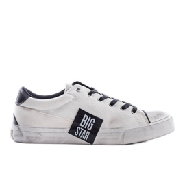 Weiße Sneakers mit Abrieb Big Star JJ174248