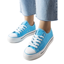 Inna Blaue Freestyle-Plateau-Sneaker