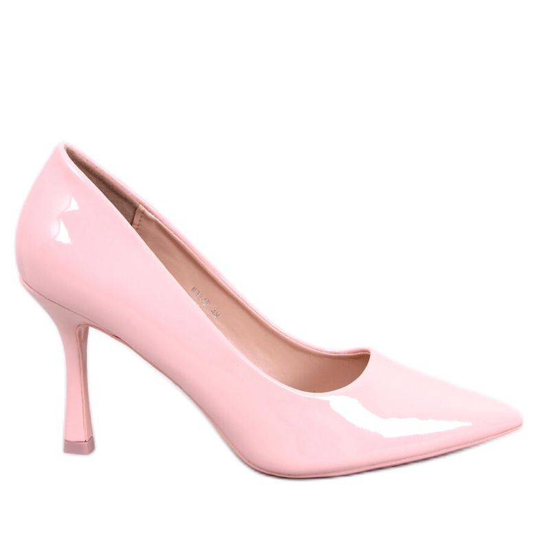 Damen-Ladd Pink lackierte High Heels rosa