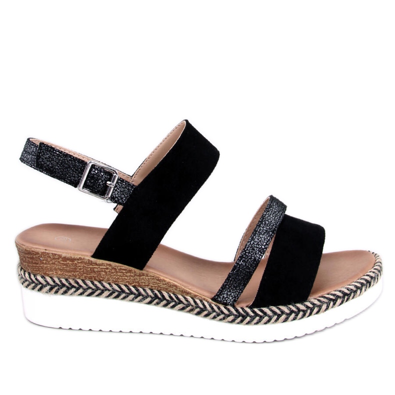 Keilsandaletten von Frazier Black schwarz