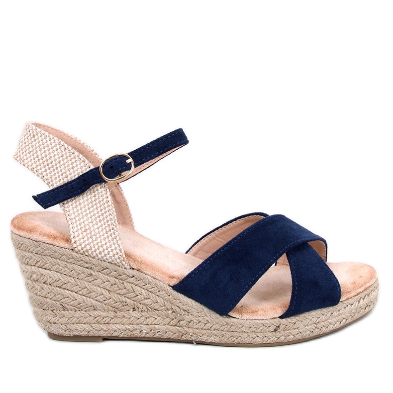 Willa Blue Espadrille-Keilsandalen blau