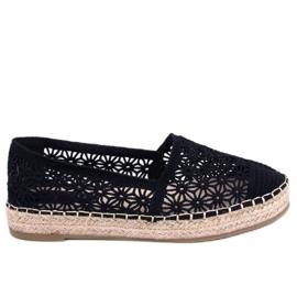 Durchbrochene Espadrilles von Terian Black schwarz