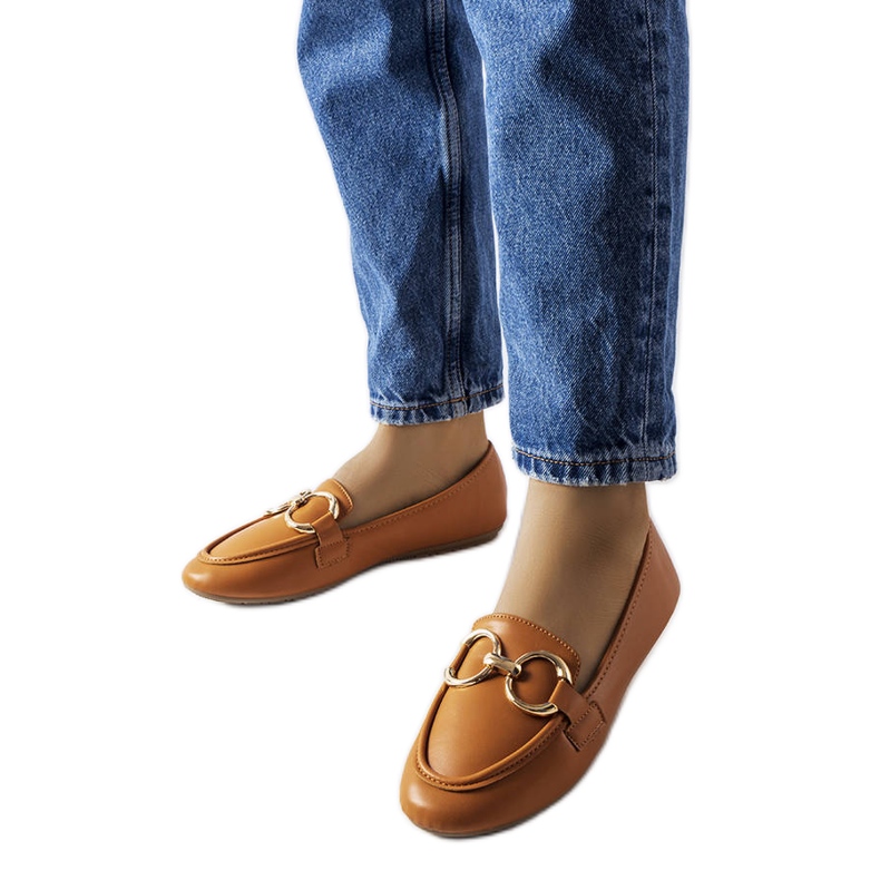 Braune Couturier-Loafer für Damen