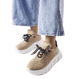 Dunkelbeige Sneaker von Aisys