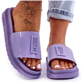 Damenhausschuhe Big Star JJ274A304 Violett lila