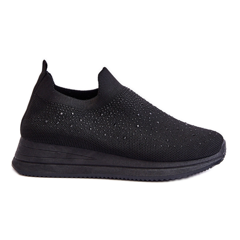 WR1 Damen-Slip-On-Sneaker mit Strasssteinen Black Gianni schwarz
