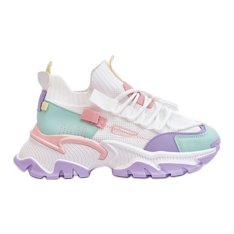 PS1 Slip-on Sock Sneakers für Damen Weiß/Lila Keaton