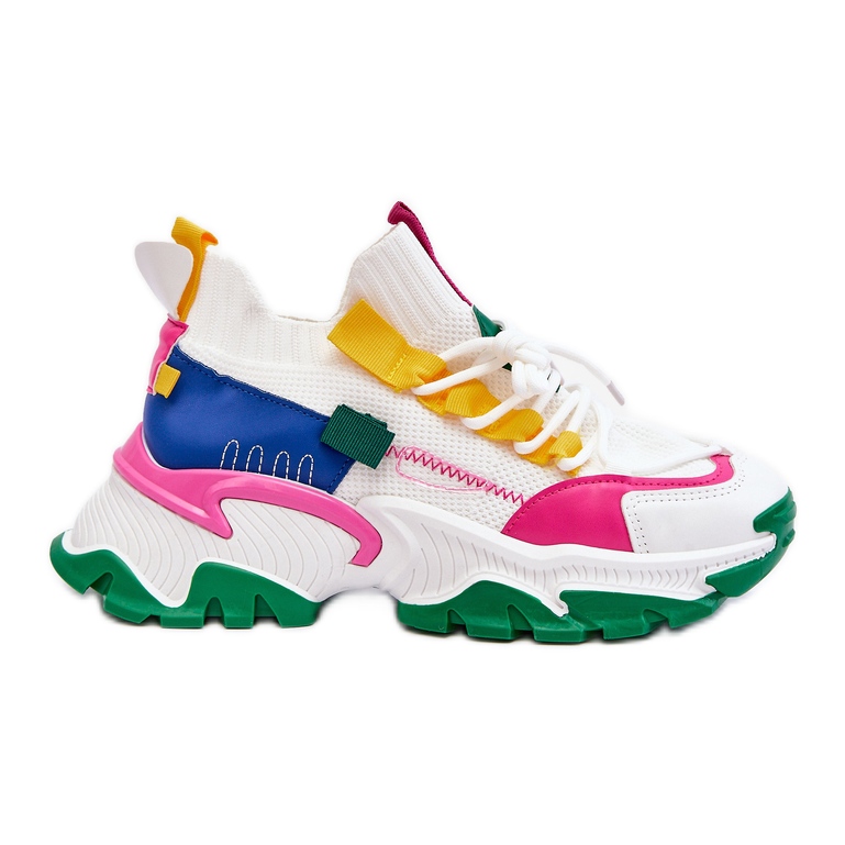 PS1 Slip-on Sock Sneakers für Damen Weiß-Grün Keaton