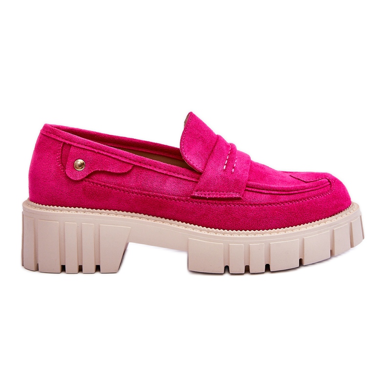 Damen-Slip-on-Schuhe aus Wildleder Fuchsia Fiorell rosa