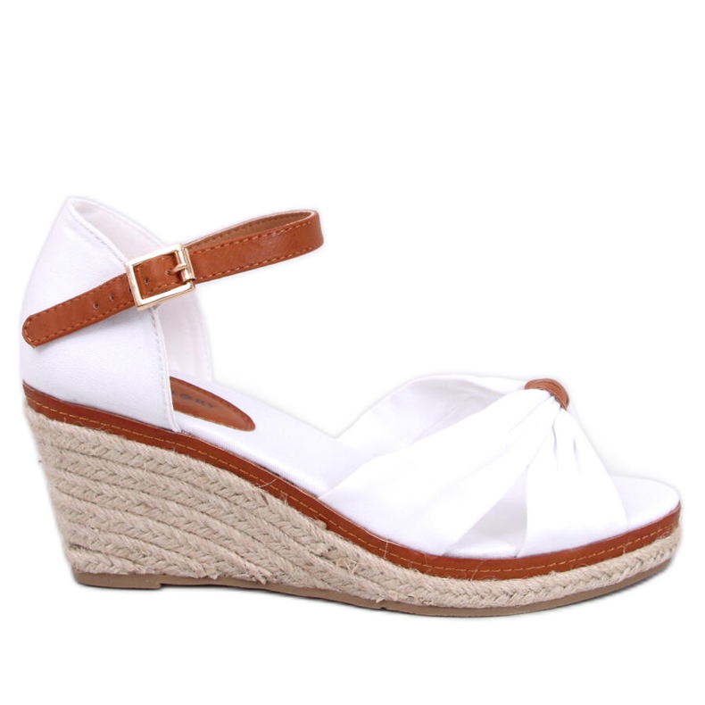 Keil-Espadrilles von Kristen White weiß