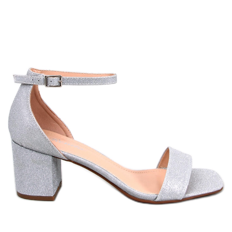 Meghan Silver-Sandalen mit Absatz silber-