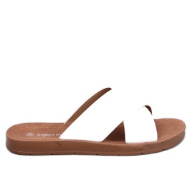 Ryan White Damenhausschuhe weiß