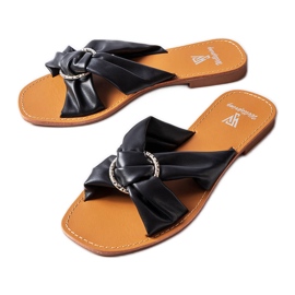 Schwarze elegante Hausschuhe von Belisarda