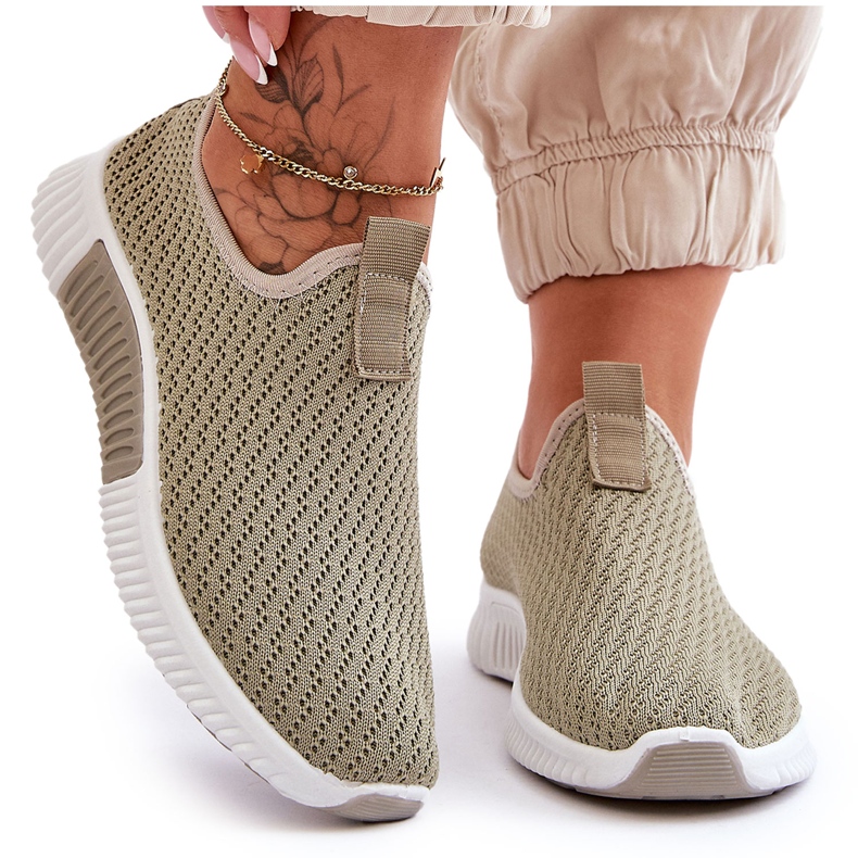 PM1 Klassische Slip-On-Sneakers in Grün von Frankie