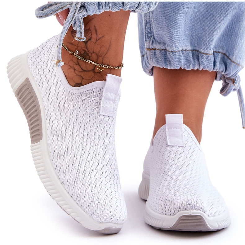 PM1 Klassische Slip-On-Sportschuhe Weiß Frankie