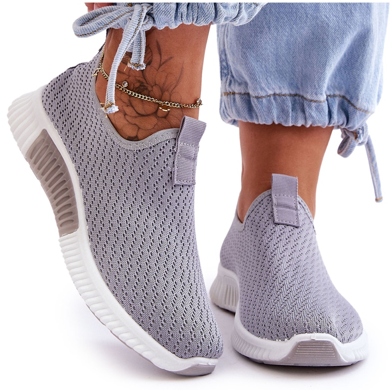 PM1 Klassische Slip-on-Sneakers in Grau von Frankie