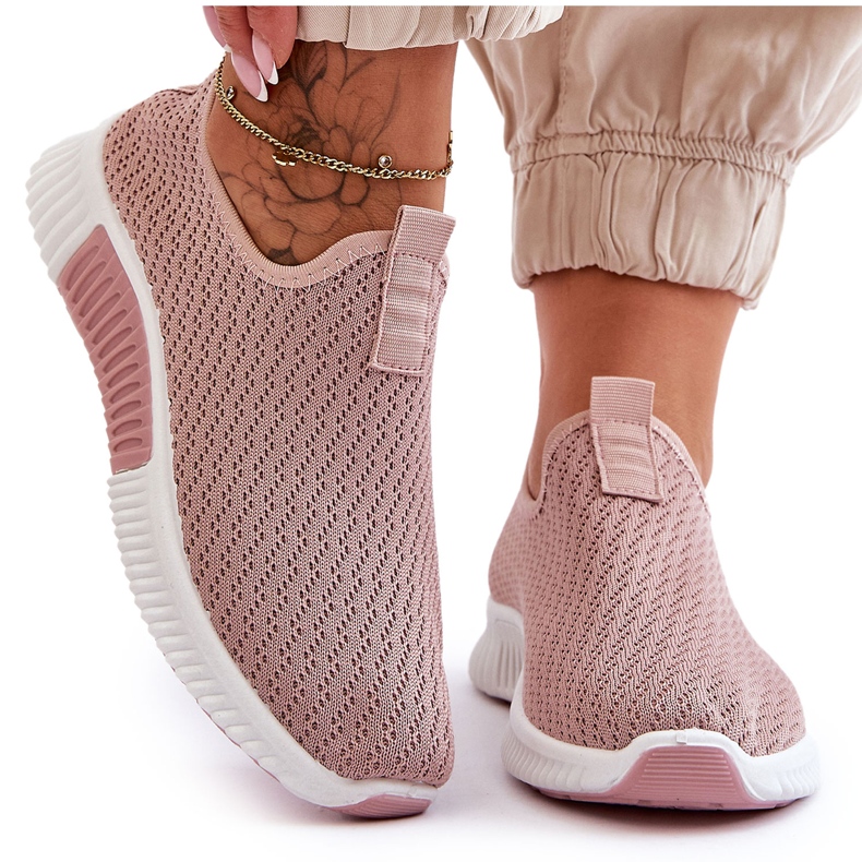 PM1 Klassische Slip-On-Sneaker in Hellrosa von Frankie