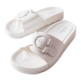 Inna Weiße Slider mit Schnalle von Généreux